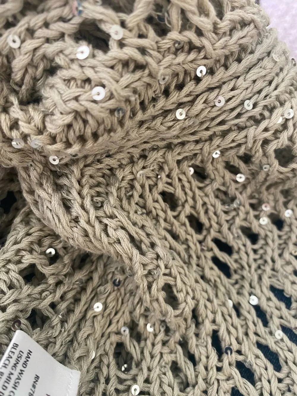 Eileen Fisher Sequin Chainmail Mesh Cardigan size M pristine condition - Picture 7 of 7